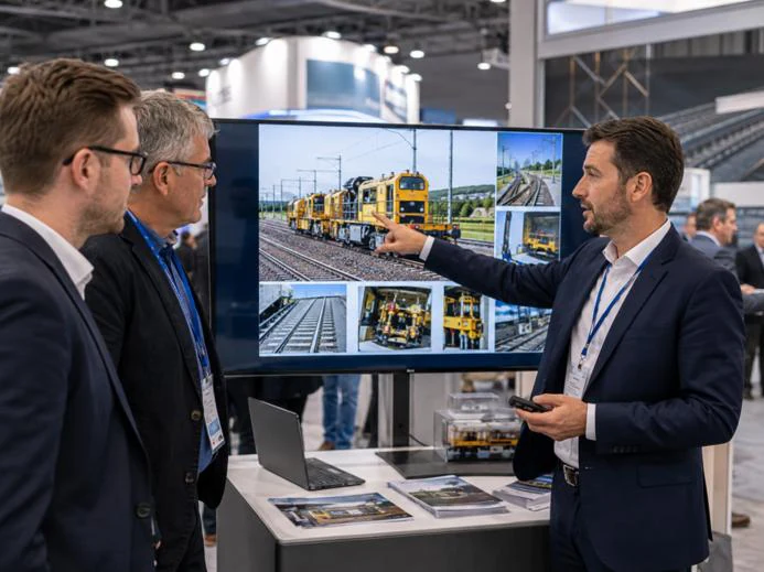 Présentation d’un chantier et de moyens ferroviaires