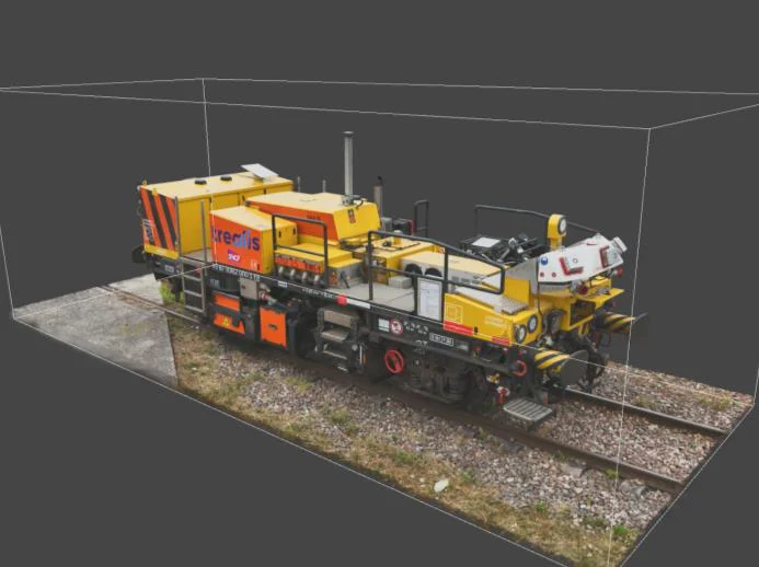 Modélisation 3D d’un engin de travaux ferroviaires