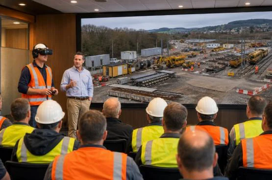 Sensibilisation d’une équipe aux risques du chantier