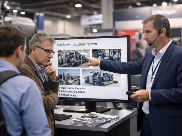 Présentation d’une activité industrielle lors d’un rendez-vous